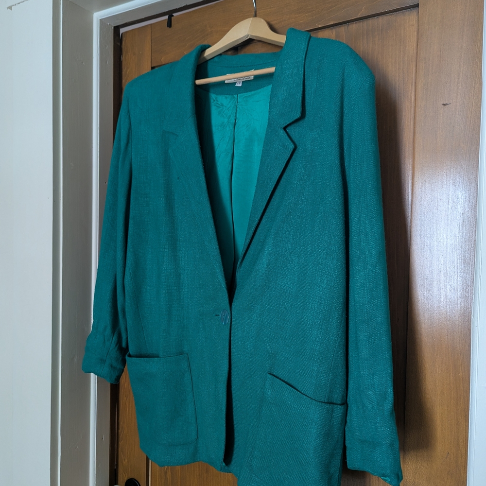 Norm Thompson Teal Blazer